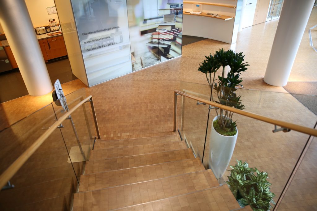A view from above.  Herbert Lumber wood installed at the Gates Foundation.